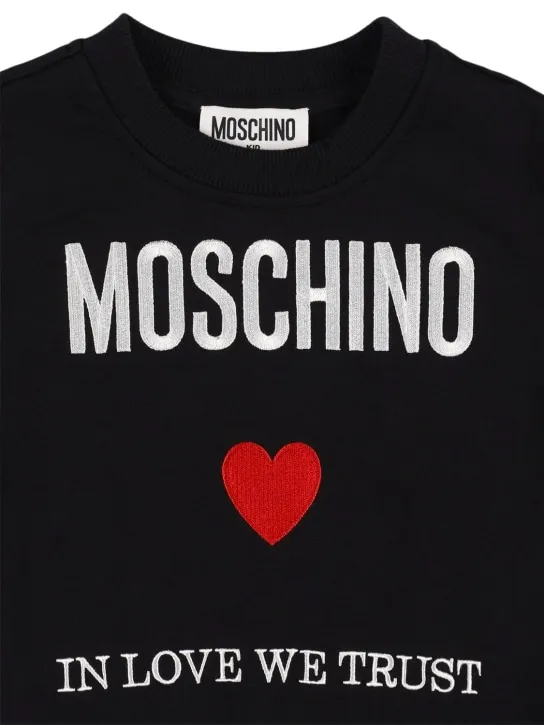 Moschino   Cotton crewneck sweatshirt 