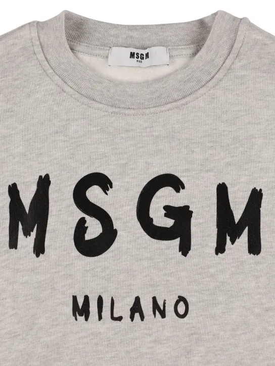 MSGM   Printed cotton sweatshirt 