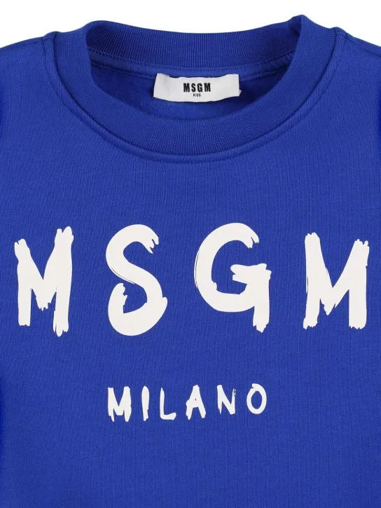 MSGM   Printed cotton sweatshirt 
