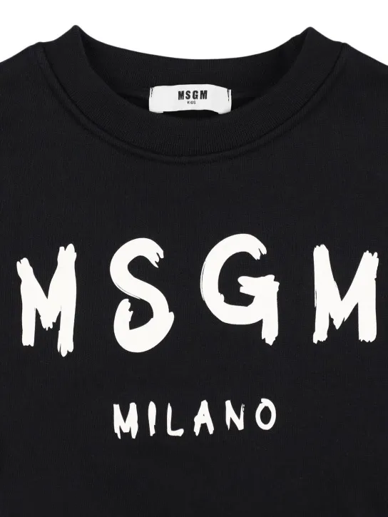 MSGM   Printed cotton sweatshirt 