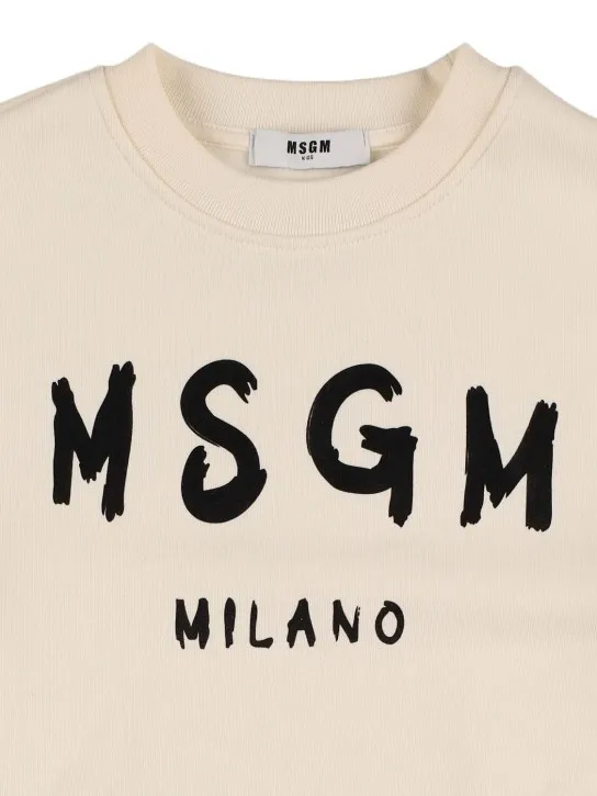 MSGM   Printed cotton sweatshirt 