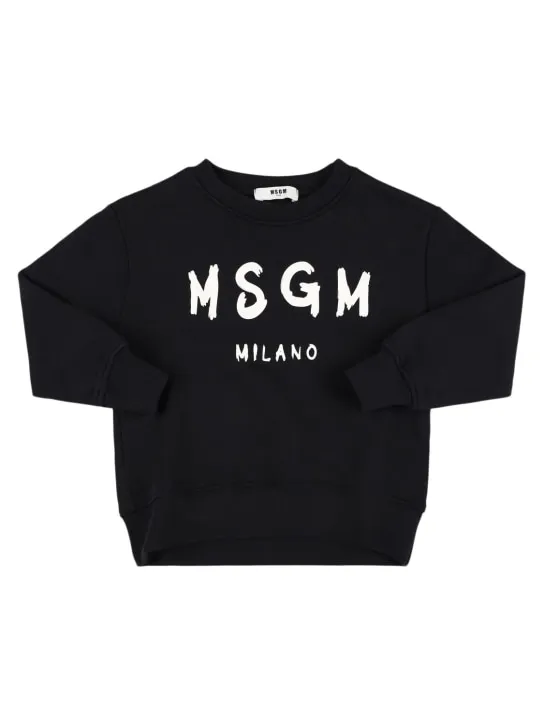MSGM   Printed cotton sweatshirt 