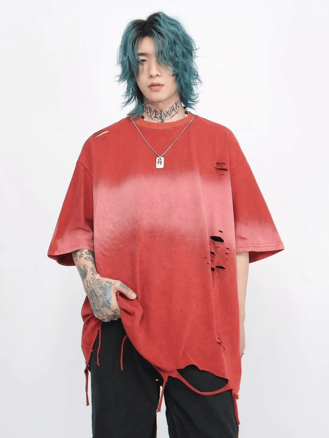 【Mz】  Vintage Washed  Base Layer T-Shirt  na1182