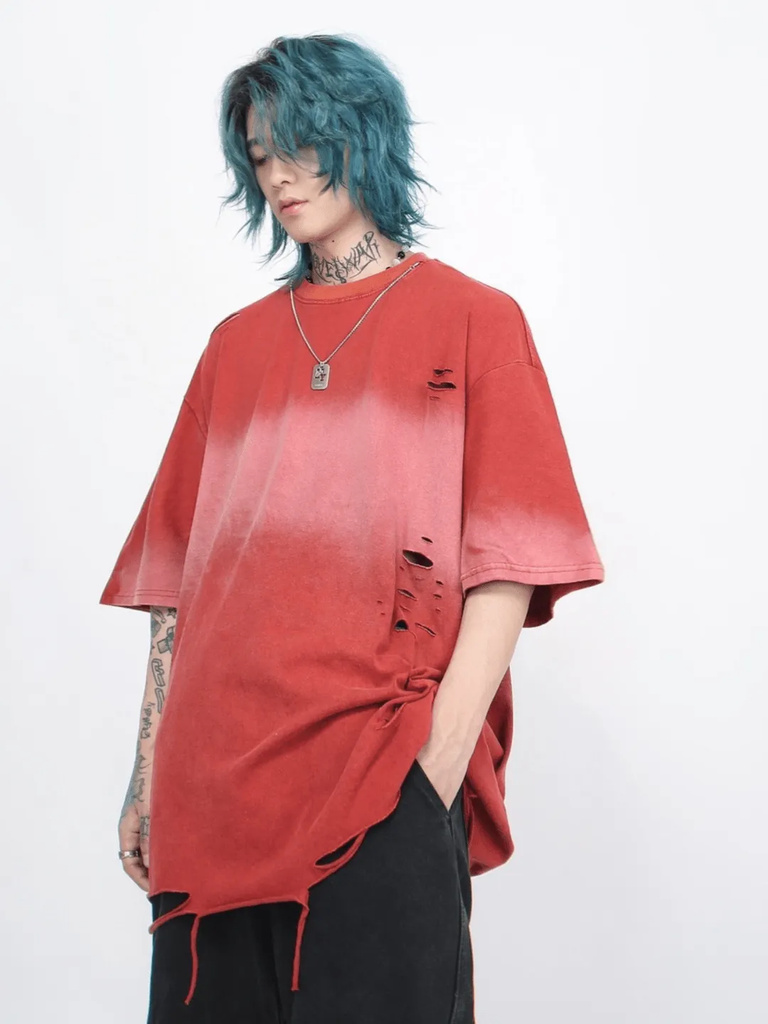 【Mz】  Vintage Washed  Base Layer T-Shirt  na1182