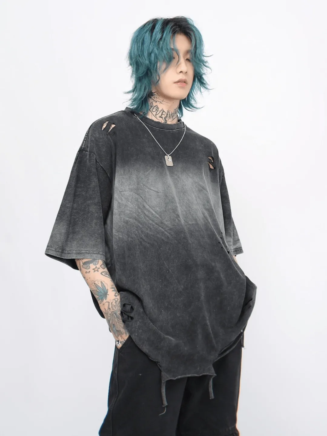 【Mz】  Vintage Washed  Base Layer T-Shirt  na1182