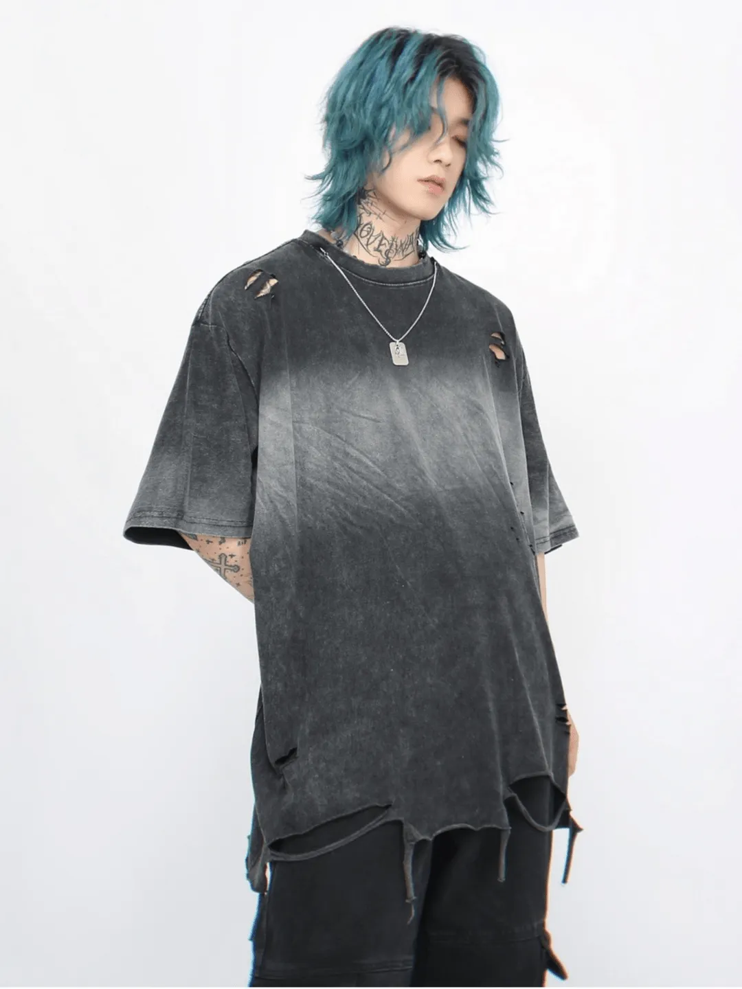 【Mz】  Vintage Washed  Base Layer T-Shirt  na1182