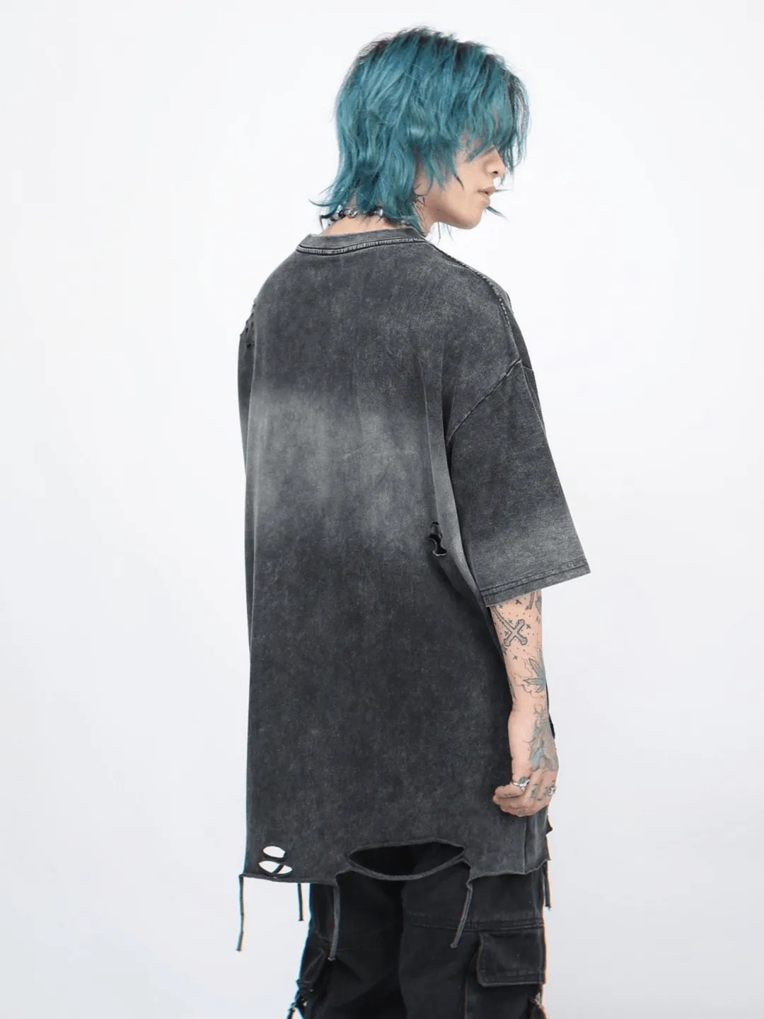 【Mz】  Vintage Washed  Base Layer T-Shirt  na1182
