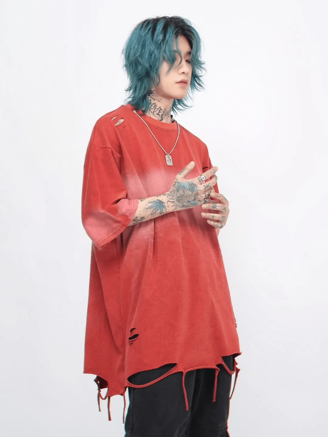 【Mz】  Vintage Washed  Base Layer T-Shirt  na1182