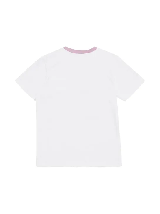 N°21   Logo print cotton jersey t-shirt w/patch 