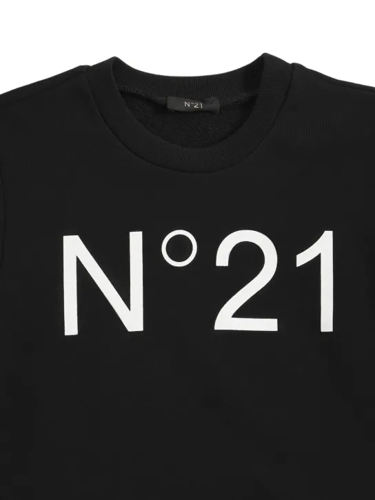 N°21   Logo printed cotton sweatshirt 