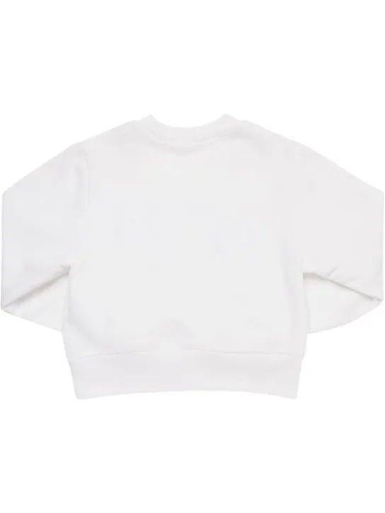 N°21   Printed cotton crop sweatshirt 