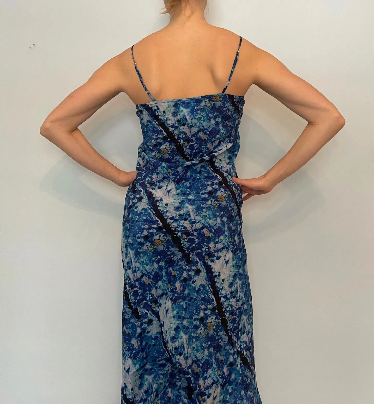 NARVIE SLIP DRESS | INDIGO OWK