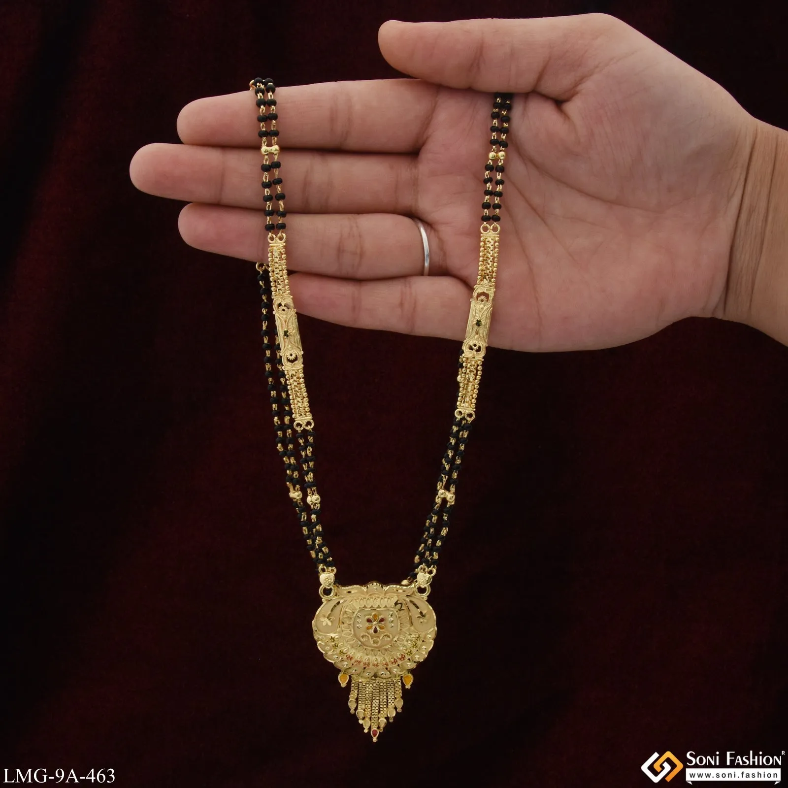 New Style Eye-Catching Design Gold Plated Mangalsutra for Women - Style A463