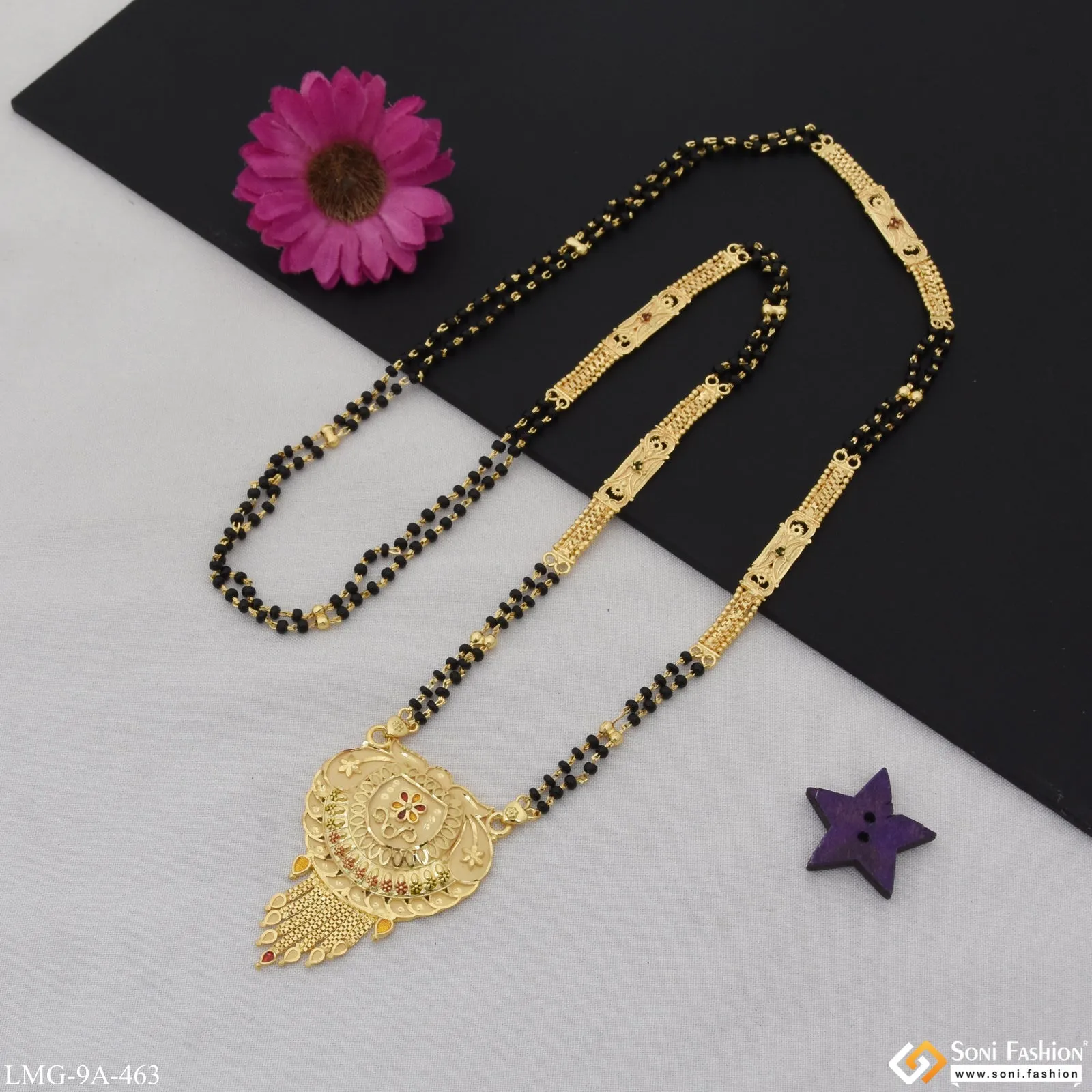 New Style Eye-Catching Design Gold Plated Mangalsutra for Women - Style A463