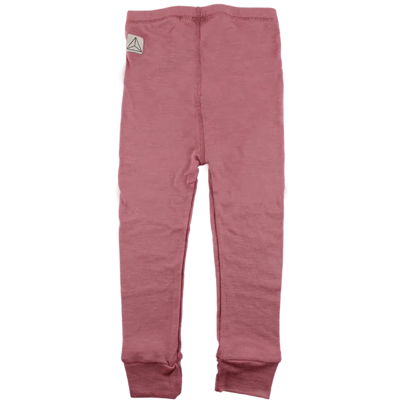 Nordic Label Wool Base Layer Leggings: Withered Rose