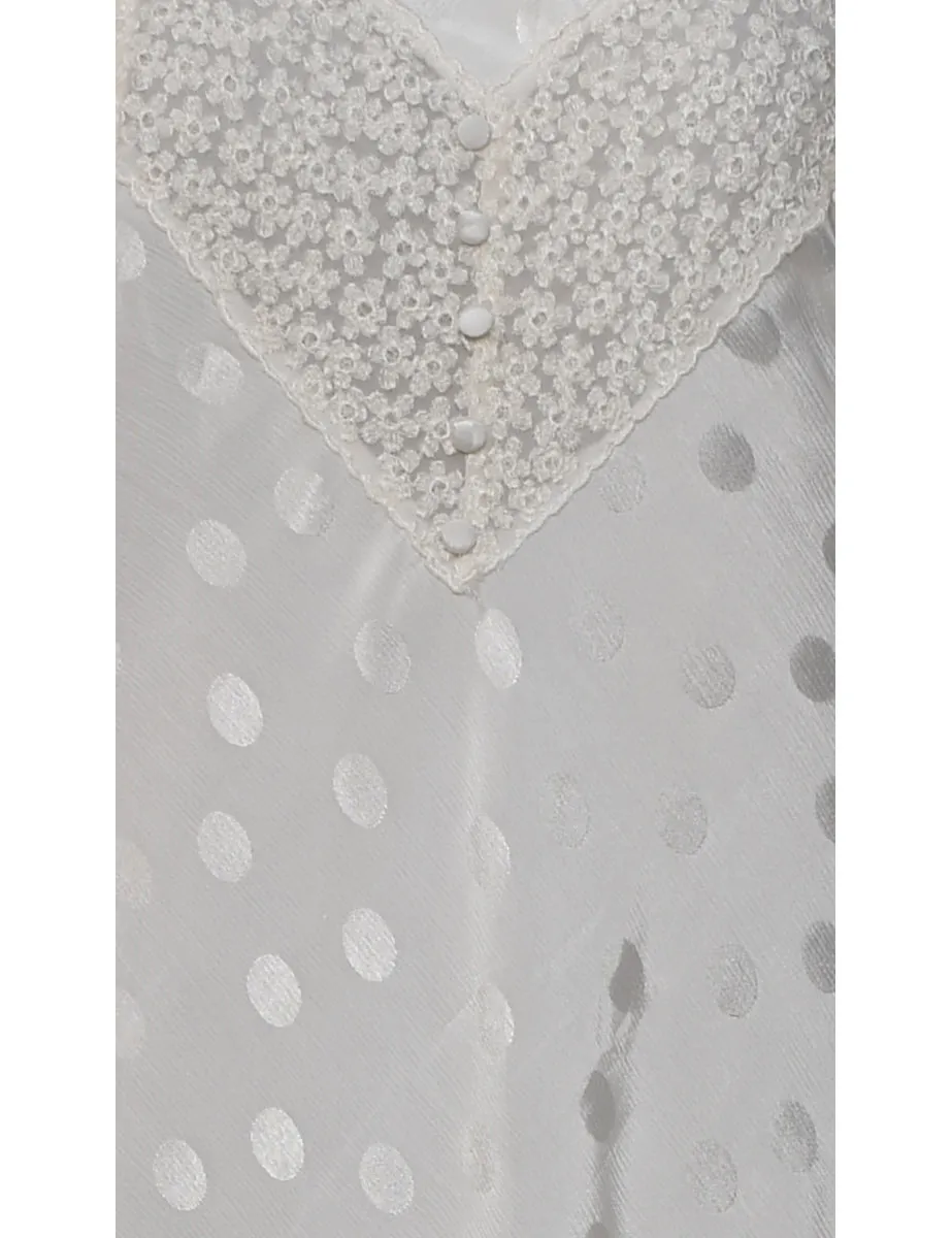 Off-White Floral & Polka Dot Print Slip Dress - M