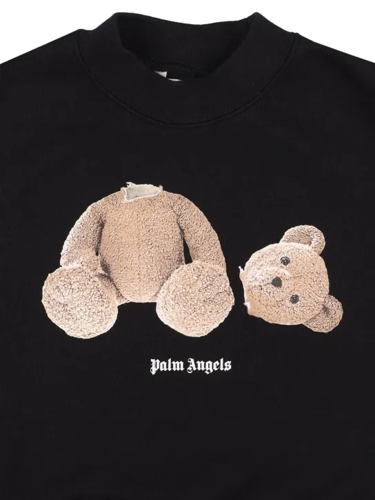 Palm Angels   Croco print cotton sweatshirt 
