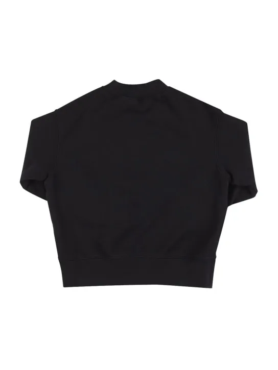 Palm Angels   Croco print cotton sweatshirt 