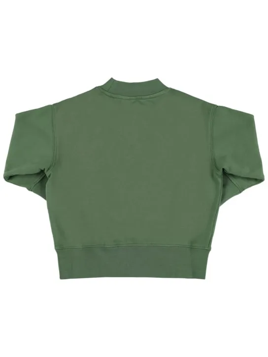 Palm Angels   Curved logo crewneck sweatshirt 