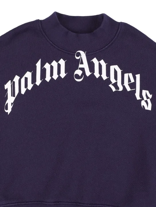 Palm Angels   Logo print cotton sweatshirt 
