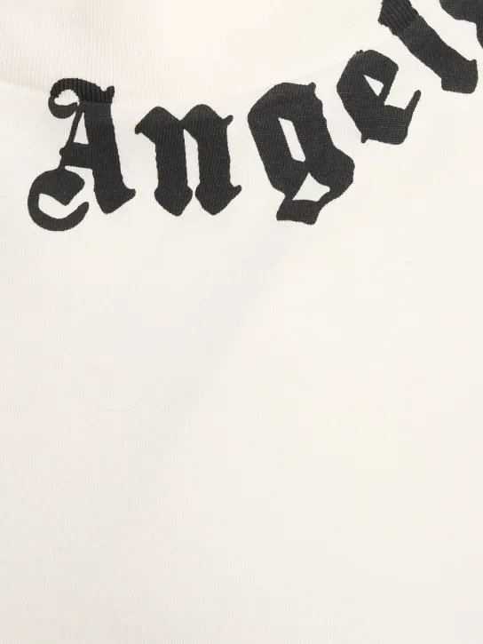 Palm Angels   Neck logo cotton t-shirt 