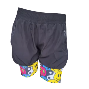 PEACE ✌️DOUBLE LAYER SHORTS