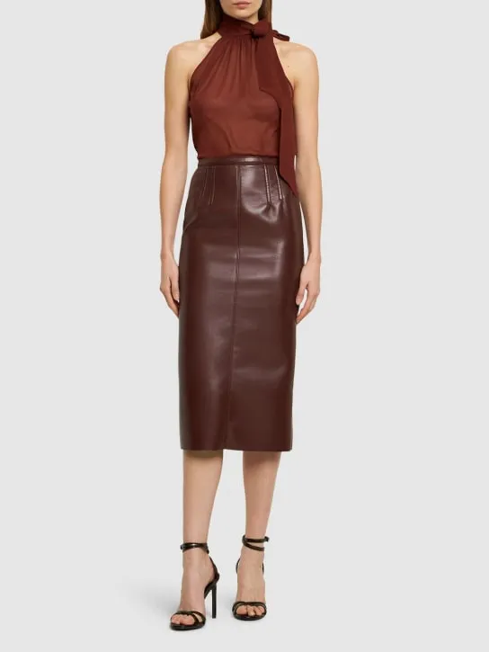 Philosophy Di Lorenzo Serafini   Georgette viscose halter top 