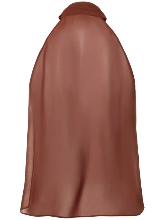 Philosophy Di Lorenzo Serafini   Georgette viscose halter top 
