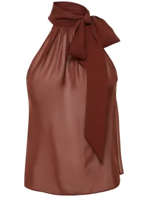 Philosophy Di Lorenzo Serafini   Georgette viscose halter top 