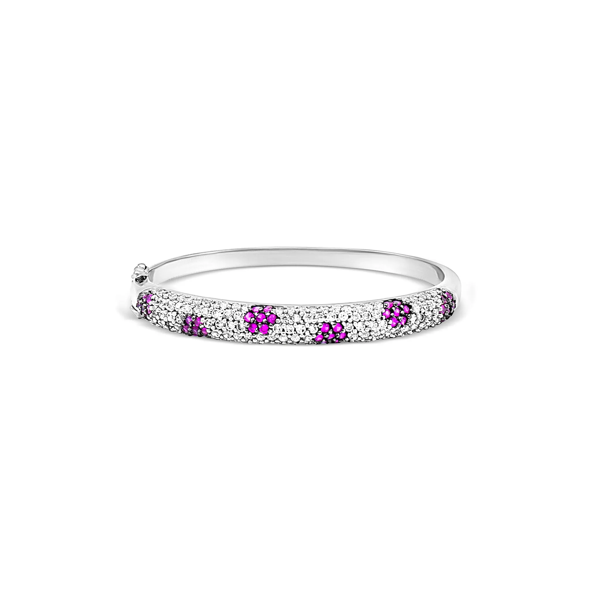 Radiant Bloom Silver Bangle