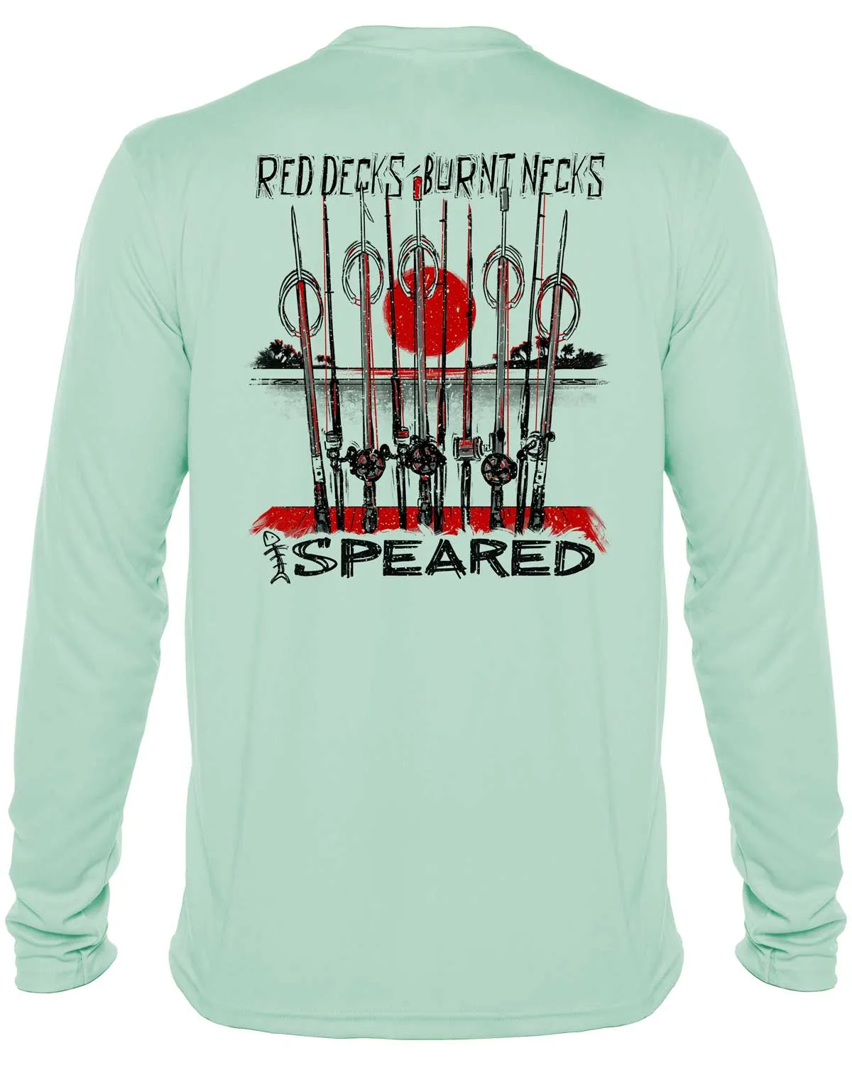 Red Decks, Burnt Necks Spearfishing UV Shirt