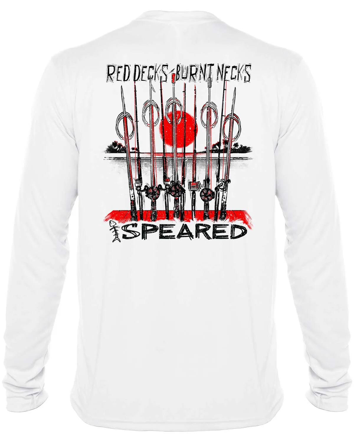 Red Decks, Burnt Necks Spearfishing UV Shirt