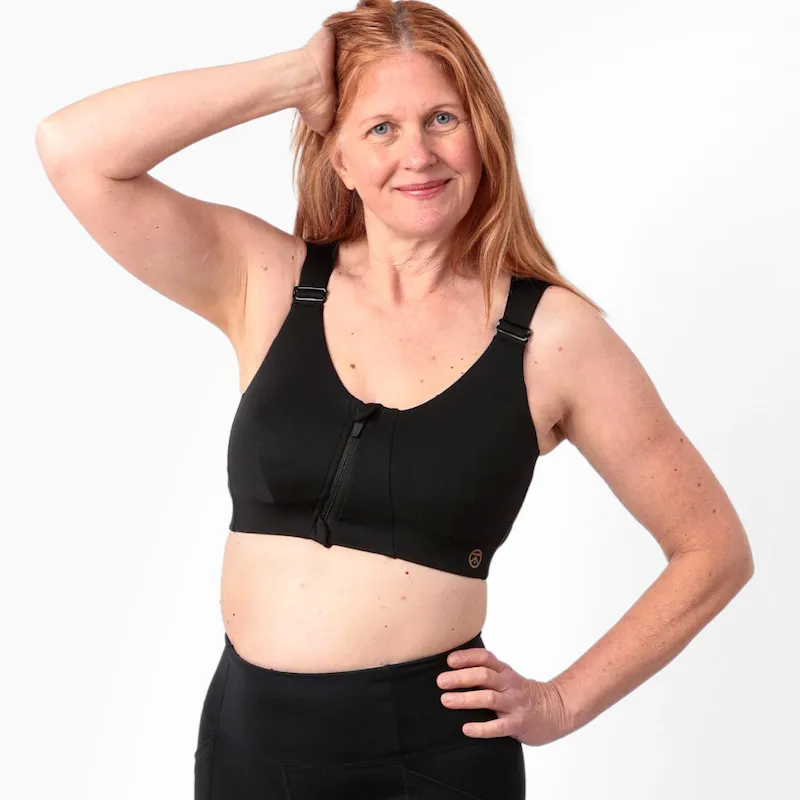 Rise Zip Bra - Eco Jersey