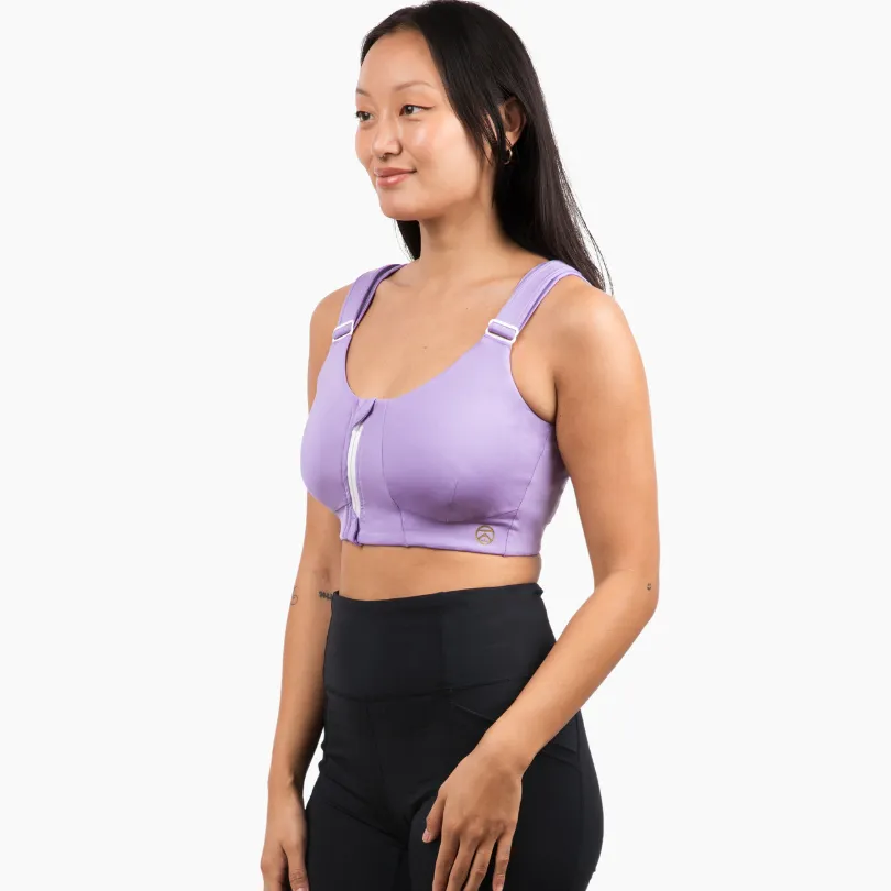 Rise Zip Bra - Eco Jersey