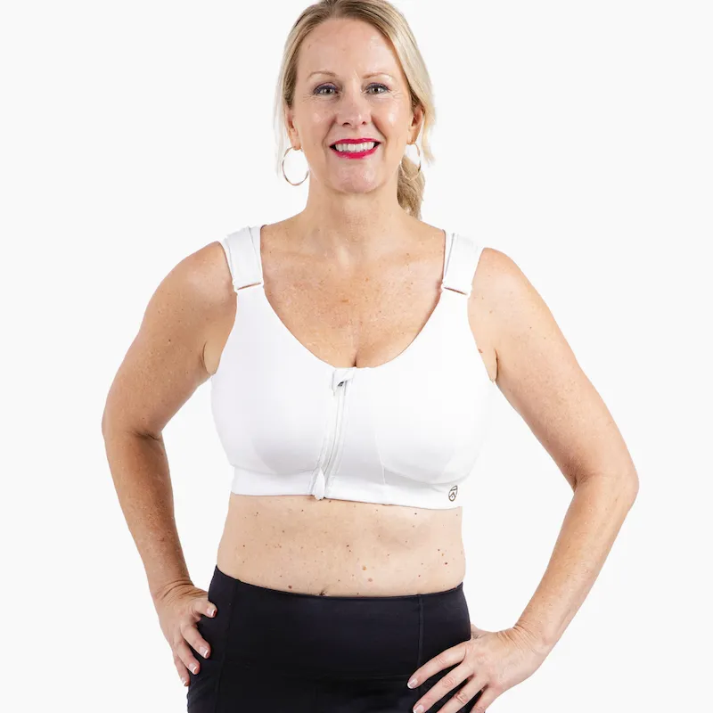 Rise Zip Bra - Eco Jersey