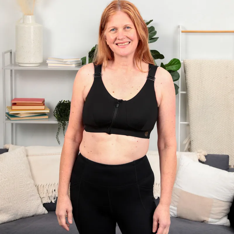 Rise Zip Bra - Eco Jersey