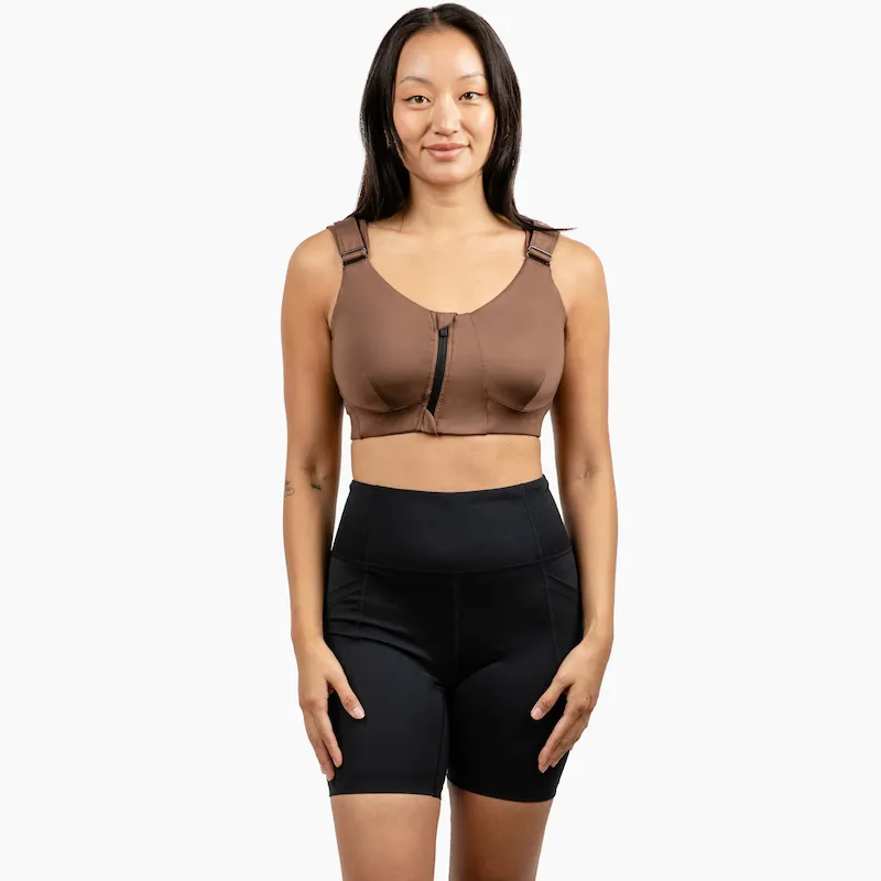 Rise Zip Bra - Eco Jersey
