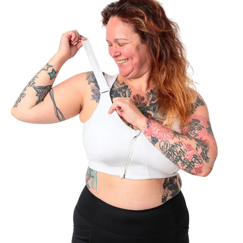Rise Zip Bra - Eco Jersey