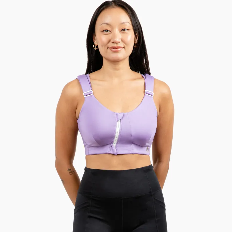 Rise Zip Bra - Eco Jersey