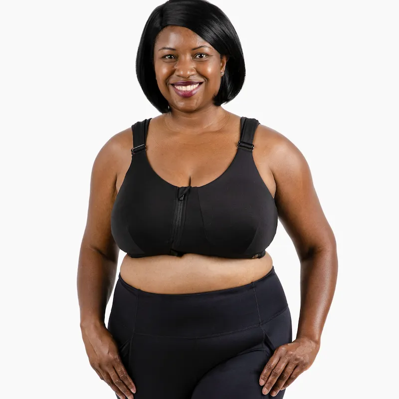 Rise Zip Bra - Eco Jersey
