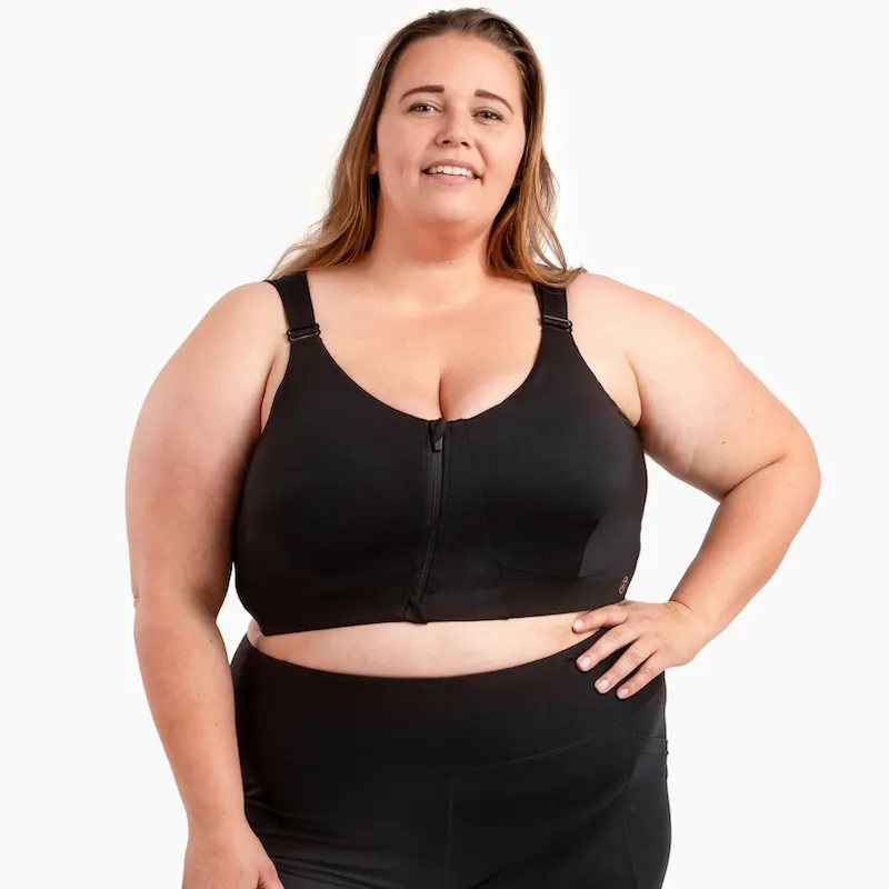 Rise Zip Bra - Eco Jersey