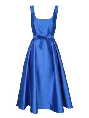Royal Blue Midi Mikado Dress