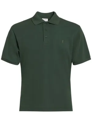 Saint Laurent   Cassandre cotton blend polo shirt 