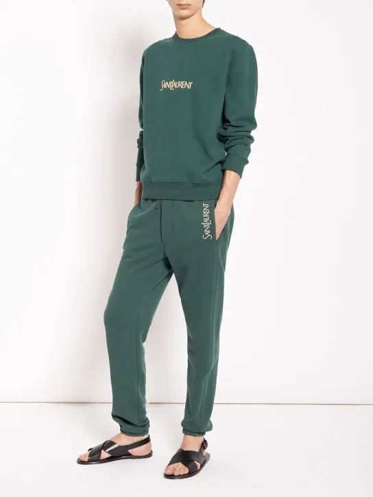 Saint Laurent   Logo cotton sweater 