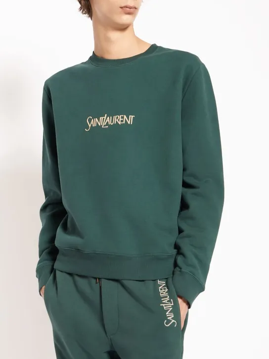Saint Laurent   Logo cotton sweater 