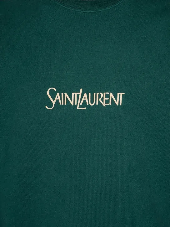 Saint Laurent   Logo cotton sweater 