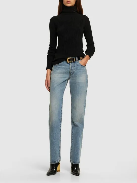 Saint Laurent   Maille wool &amp; cashmere knit sweater 