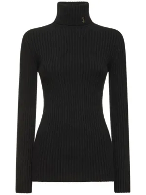 Saint Laurent   Maille wool &amp; cashmere knit sweater 