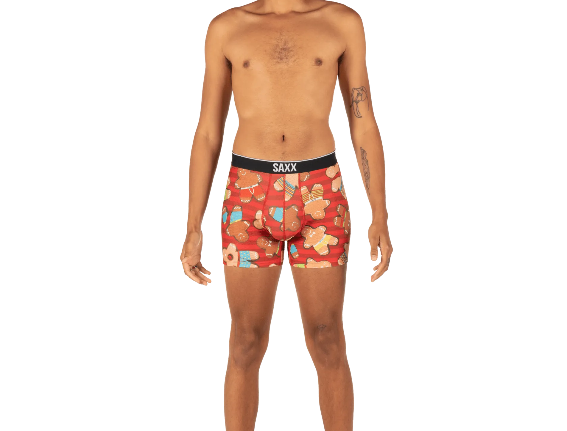 SAXX Volt Boxer Brief - Gingerbread Bros - SXBB29 GBB