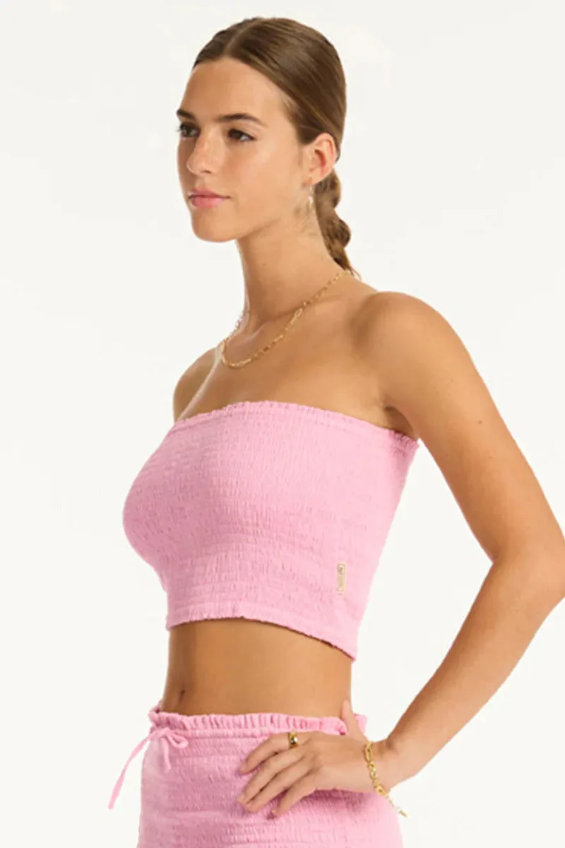 SEA LEVEL BANDEAU TOP-PINK
